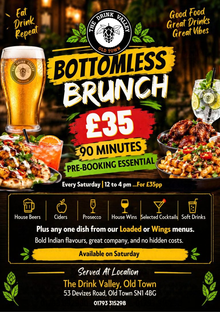 A4 Bottomless brunch poster