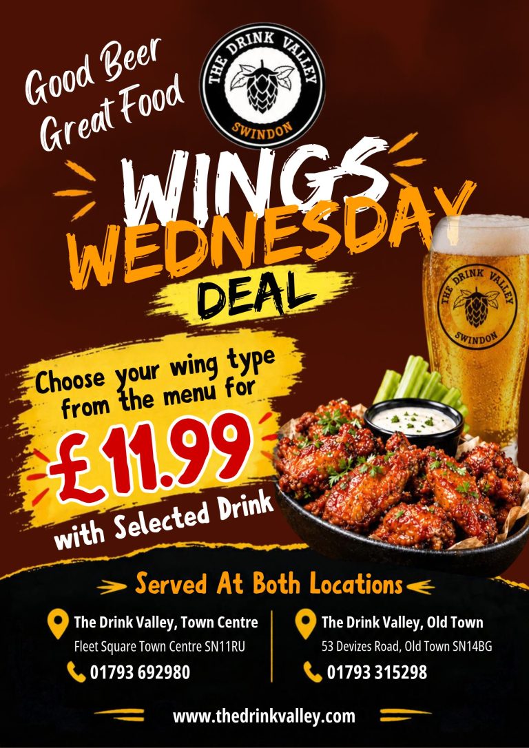 A4 Wings Wednesday deal poster